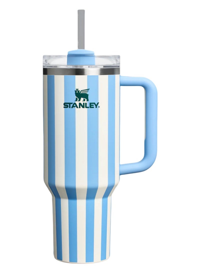 Stanley The Quencher H2.0 Flowstate™ Tumbler | 40 OZ Cornflower Cabana Gloss - Image 1
