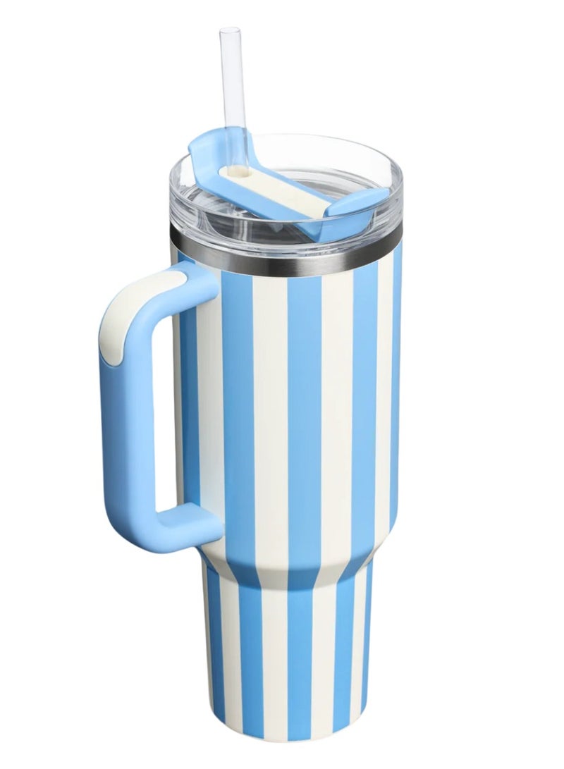 Stanley The Quencher H2.0 Flowstate™ Tumbler | 40 OZ Cornflower Cabana Gloss - Image 2