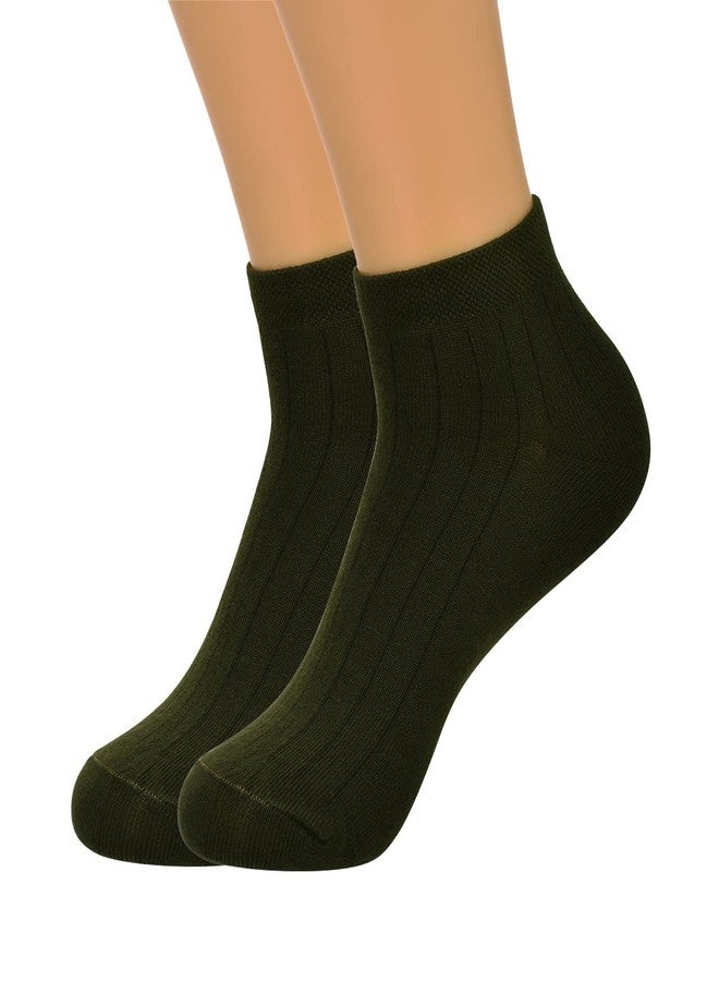 KRISHTI Cotton & Soft Sports Socks with Full Elastane Flat High Ankle Socks for Men- Unisex Ankle length, Made With Durable & Breathable Cotton, Free Size, Addy Edition, Suitable, Soft Pack of 3 - Image 3