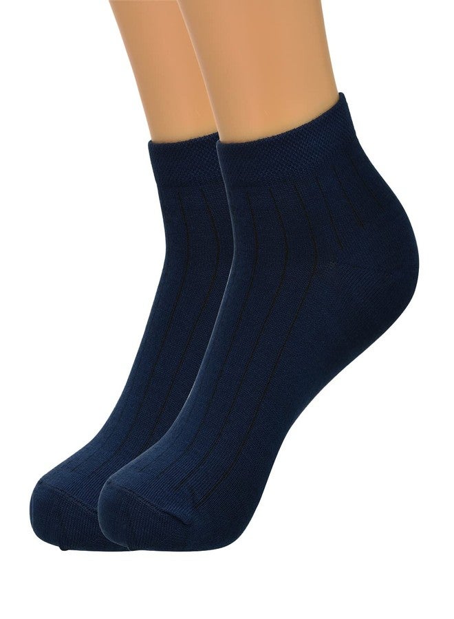 KRISHTI Cotton & Soft Sports Socks with Full Elastane Flat High Ankle Socks for Men- Unisex Ankle length, Made With Durable & Breathable Cotton, Free Size, Addy Edition, Suitable, Soft Pack of 3 - Image 2