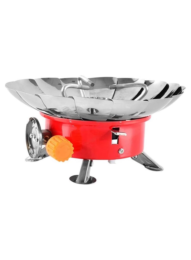 DubaiGallery Portable Travelling Card Stove Outdoor Stove Picnic Cooking Gas Burners Stainless Steel Automatic Butane Gas Stove - Image 2