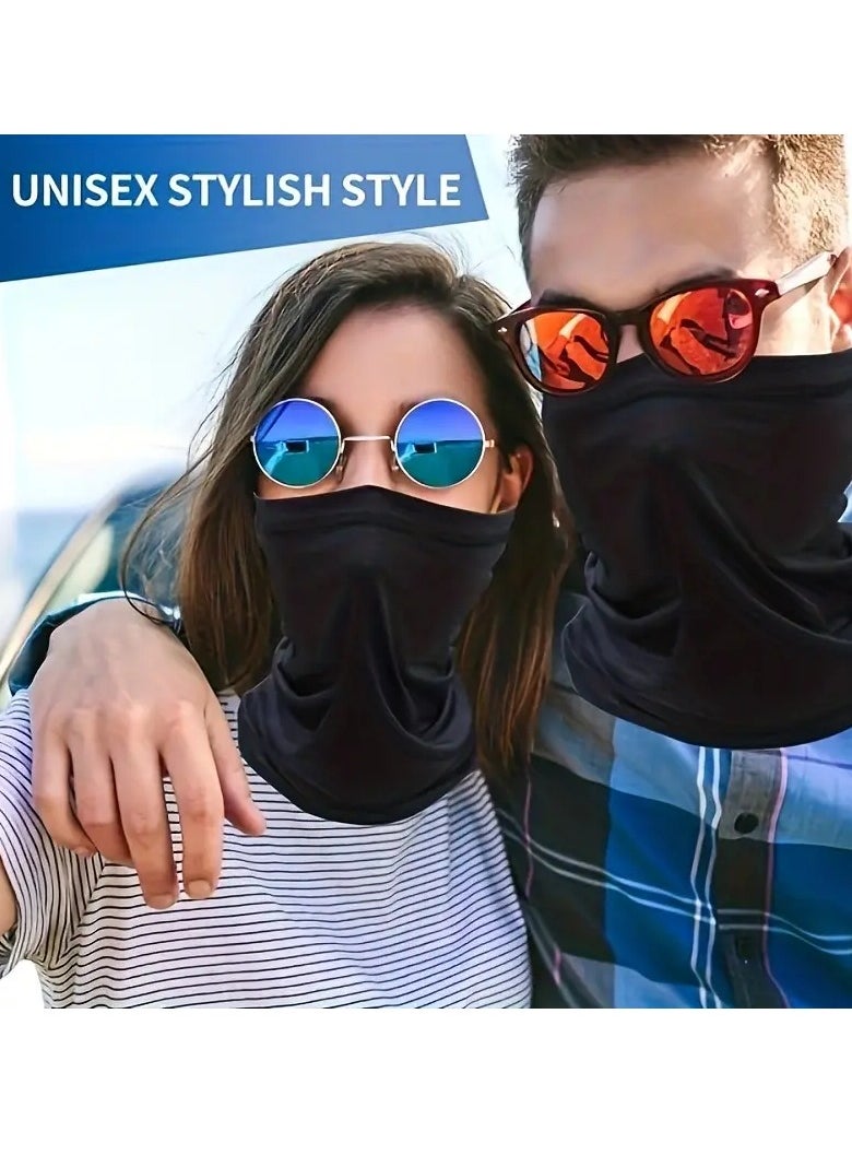 PAMEER Sunlight UV Protection Neck Scarf Bandana, Headwear Balaclava, Face Cover Neck Gaiter Scarf, and Ice Silk Cooling Arm Sleeves With Thumb Holes for Sun Wind Dust Protection for Outdoor Works  - Image 3