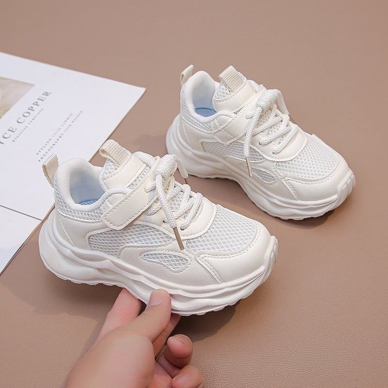 2025 Spring Breathable Mesh Surface Children'S Swivel Buckle Trendy Shoes Boys And Primary School Students Sneaker Girls Casual Running Shoes - Image 4