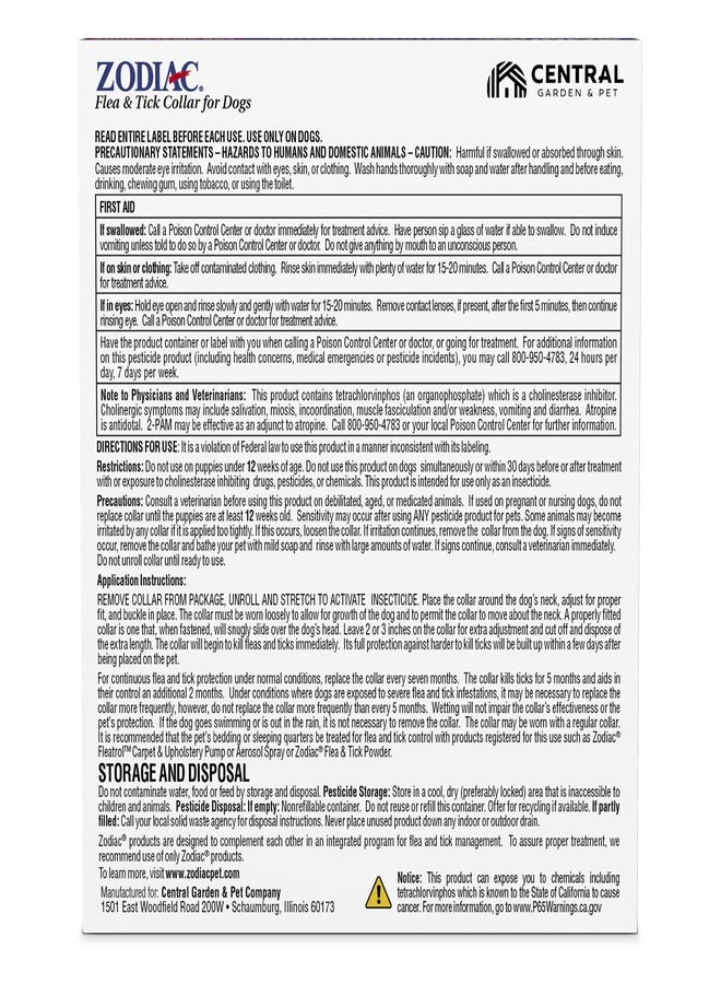 زودياك طوق زودياك للبراغيث والقراد للكلاب الصغيرة - Image 2