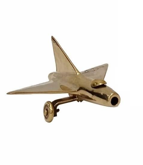 BHAVIKA DECOR BHAVIKA DECOR Brass Jet Plane Vintage Aeroplane Table Top Decorative Showpiece Antique Tabletop Miniature Statue Home Interior Decor Item Gift and Collectible  - Image 2