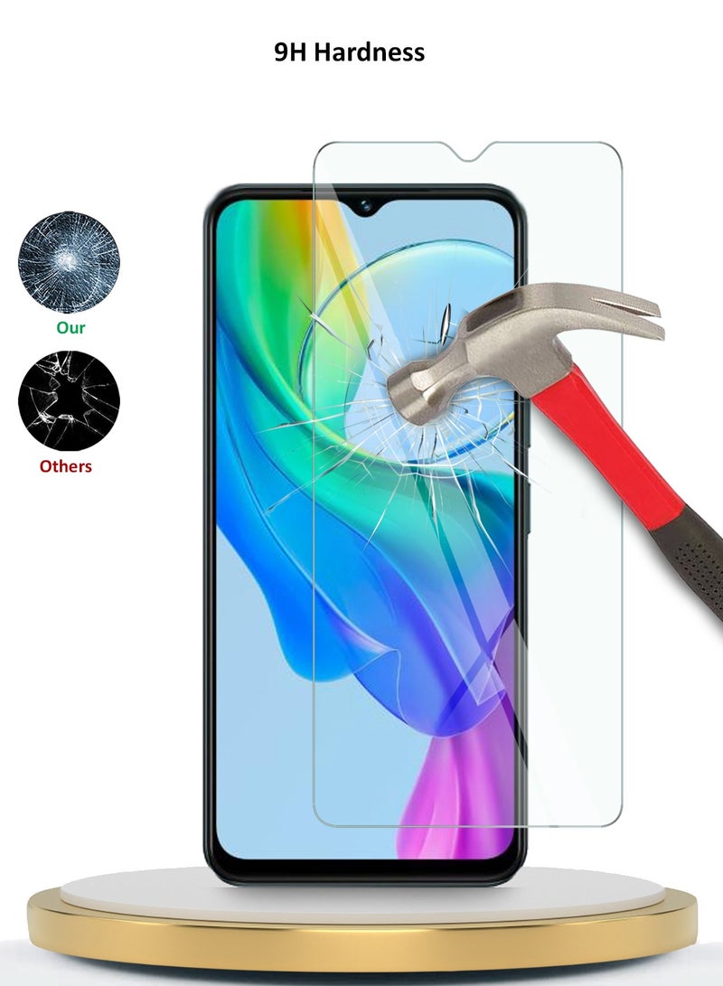 دبليو تيك واقي شاشة من الزجاج المقوى Vivo Y03 4G 2024 Premium Series 9H 2.5D (MSG9CN) - شفاف - Image 3
