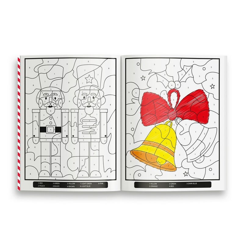 Eurowrap Christmas Colour by Numbers Book – Festive Holiday Activity Book for Kids, Creative Fun, Seasonal Gifting, Christmas Celebration, and Holiday Crafting Entertainment - Image 2