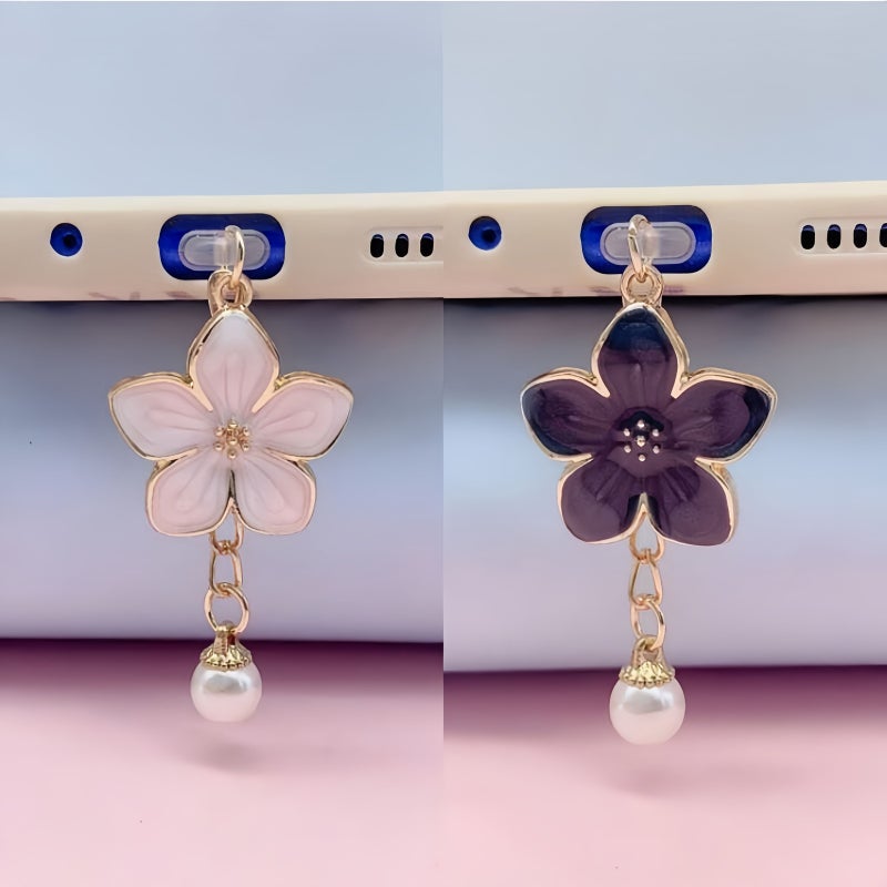 Unisex Pink Alloy Dust Plug Type C iPhone Charging Port Cover Couple Gift - Image 3