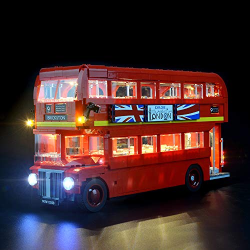 GEAMENT Upgraded Version 10258 Light Kit for Creator Expert London Bus Compatible with Lego 10258 Building Blocks Model Model Set Not Included - Image 1