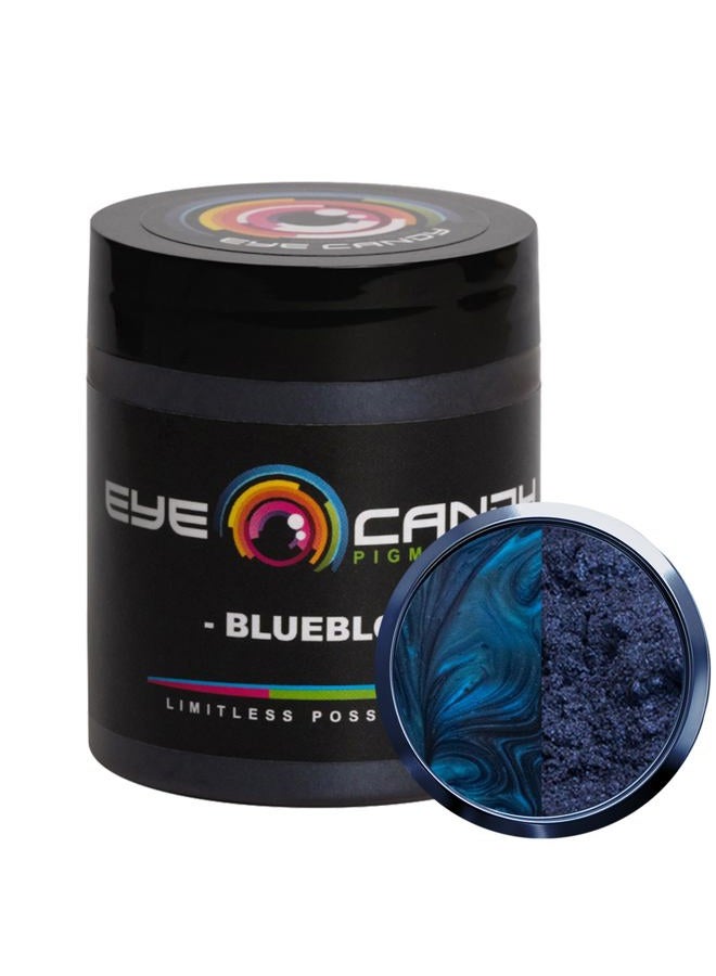 Eye Candy Mica Powder Pigment “Blue Blood” (25g) Multipurpose DIY Arts and Crafts Additive | Woodworking, Epoxy, Resin, Natural Bath Bombs, Paint, Soap, Nail Polish, Lip Balm (Blue Blood, 25G) - Image 1