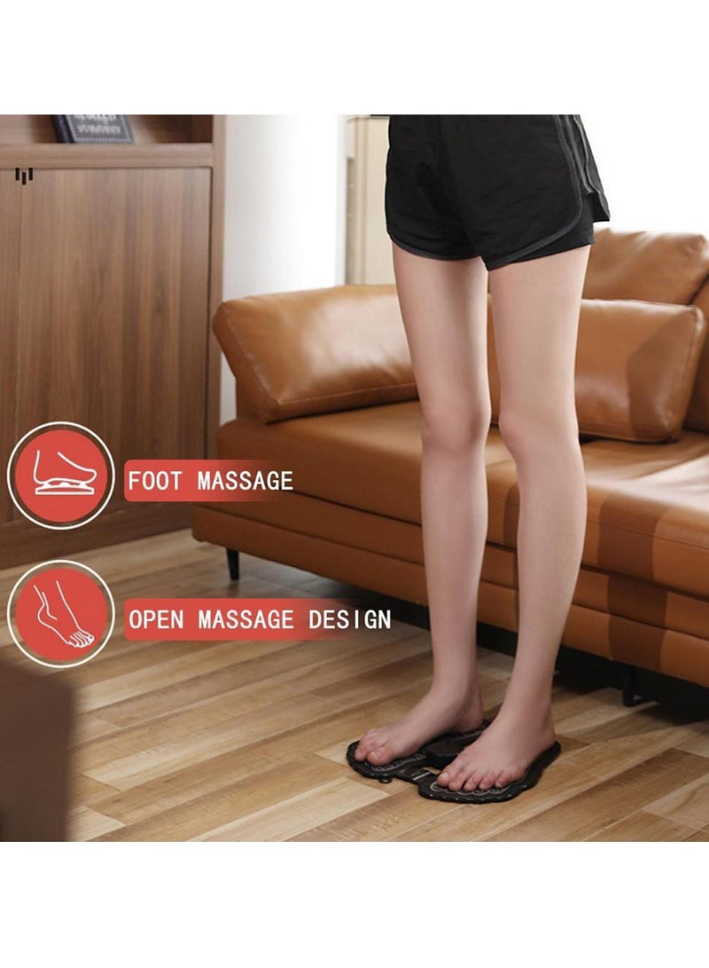 Generic Electric Foldable Foot Massage pad Electric Foot Massager EMS Foot Stimulator Massager for Relief Muscle Pain  Tired Legs Feet  - Image 4