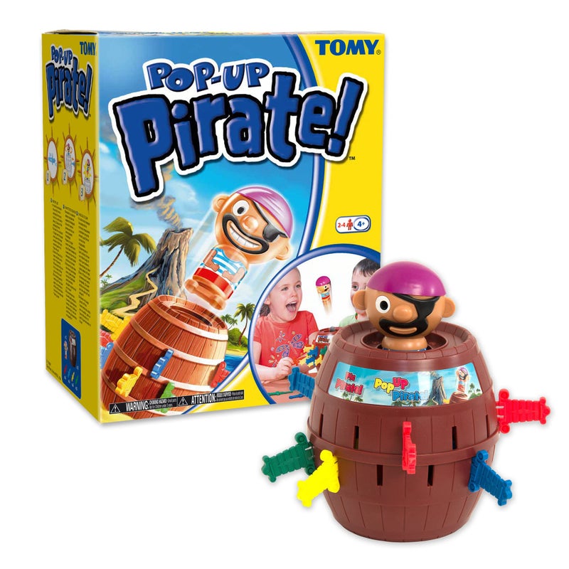 TOMY Pop Up Pirate Board Game - Family and Preschool Kids Games for Family Game Night - Winter Break Activities- Girls and Boys Games - 2-4 Players - Ages 4 Years and Up - Image 1