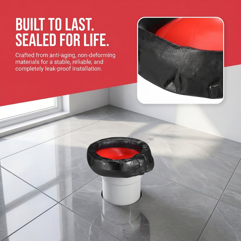 🚽 قطعتان ختم مطاطي لصمام مرحاض جانبي لتركيب سهل ومنع التسريب - Image 2