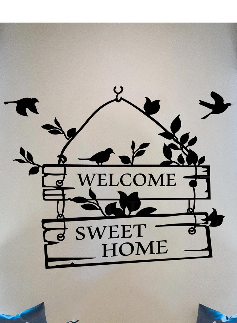 Droplyte Diy Art Sweet Home Wall Stickers For Office, Living Room, Bedroom Home Decoration - Image 1