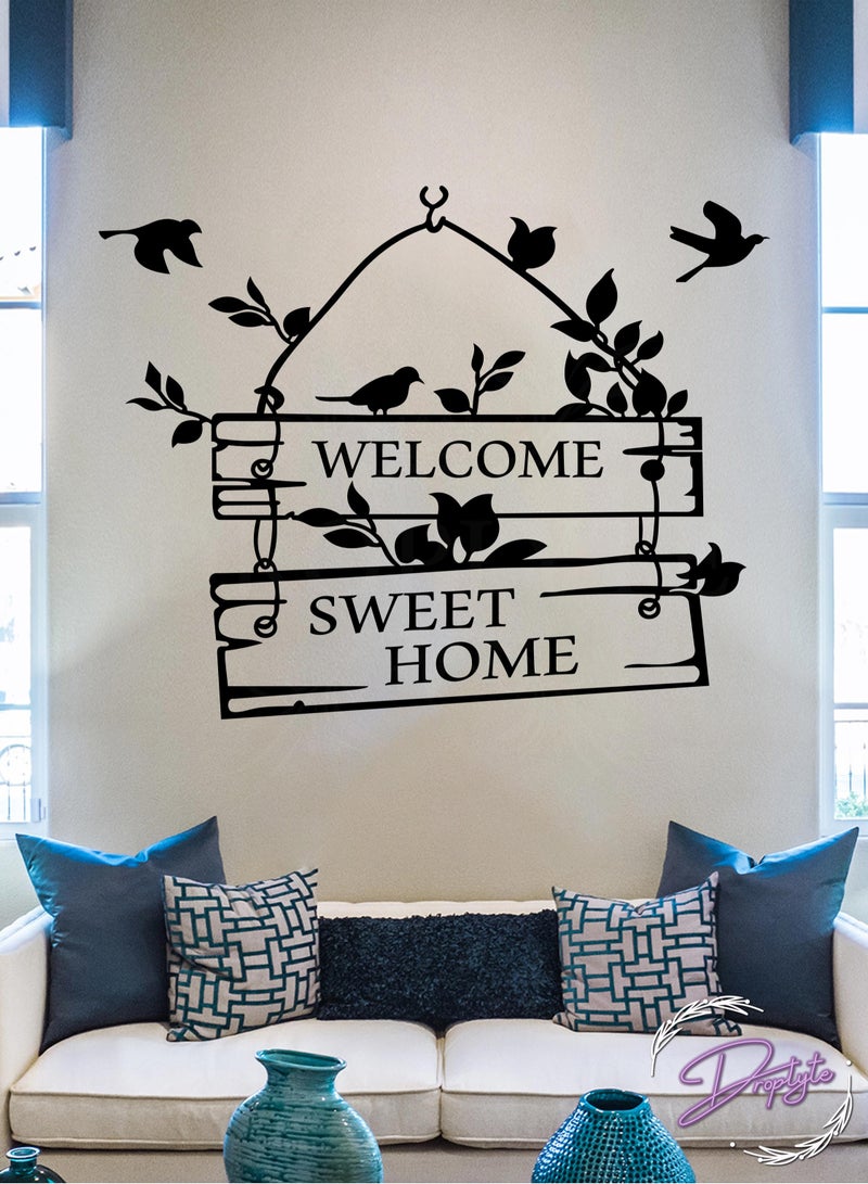 Droplyte Diy Art Sweet Home Wall Stickers For Office, Living Room, Bedroom Home Decoration - Image 2