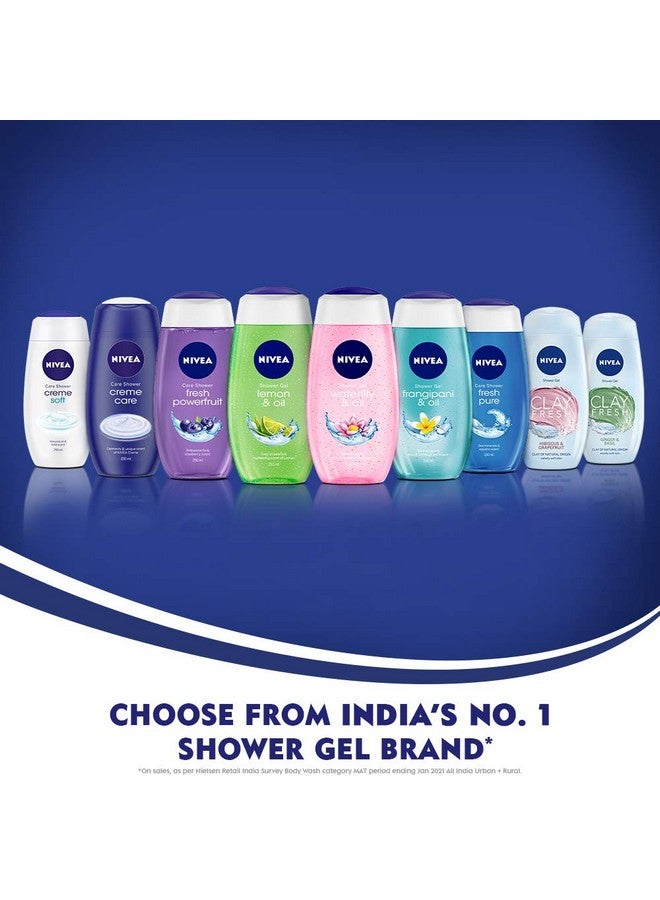 NIVEA Waterlily & Oil Shower Gel, 250 ml with Free Loofah - Image 5