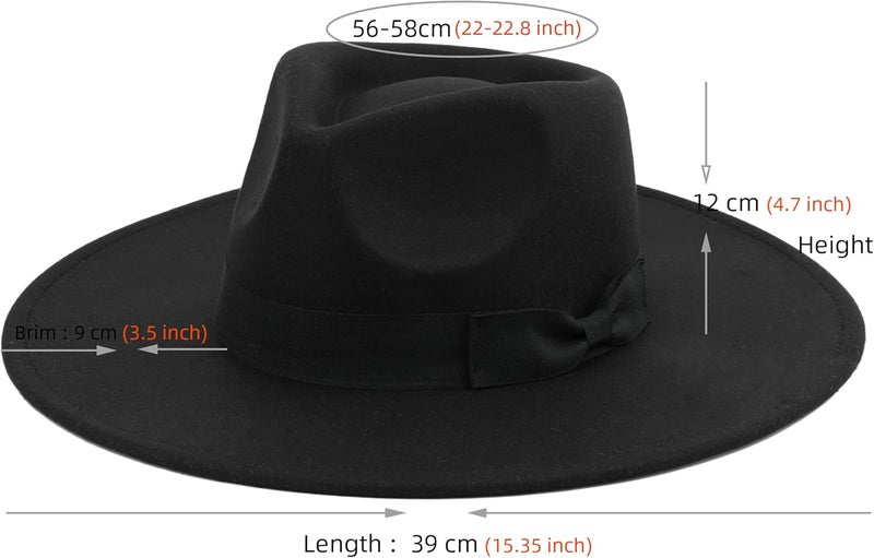 Pro Celia Big Wide Brim Women Fedora Hat - Image 2
