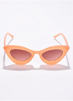 Haute Sauce Brown Lens Orange Cateye Sunglasses  - Image 3