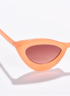 Haute Sauce Brown Lens Orange Cateye Sunglasses  - Image 2