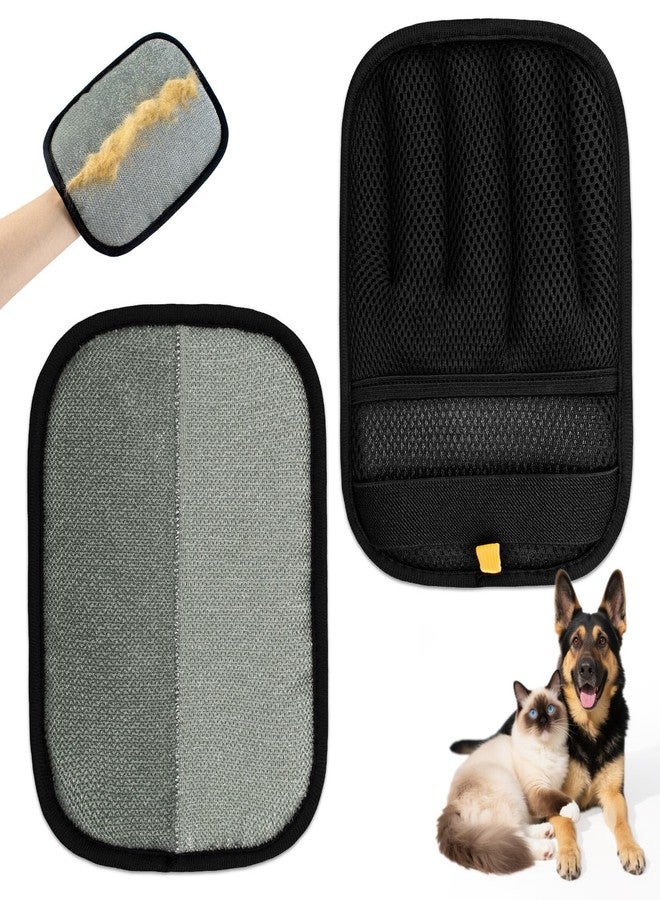 Deisunpet 2 PCS 2025 Upgraded Five-Finger Pet Hair Remover Electrostatic Gloves, Pet Hair Removal Glove for Dog Cat Grooming, Durable Dogs Cats Hair Removal Tool for Furniture Car Couch Carpet Clothes - Image 1