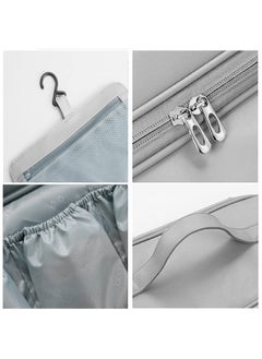 Linkidea Travel Carry Case Compatible With Dyson Airwrap Styler Portable Hanging Hair Dryer Curler Straightener Organizer Travel Bag With Hook (Gray)  - Image 3