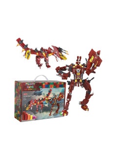 PEAKY KIDS Dinosaur Transformer Model Building Blocks Collectible 3D Building Micro Mini Blocks Bricks Set  - Image 1
