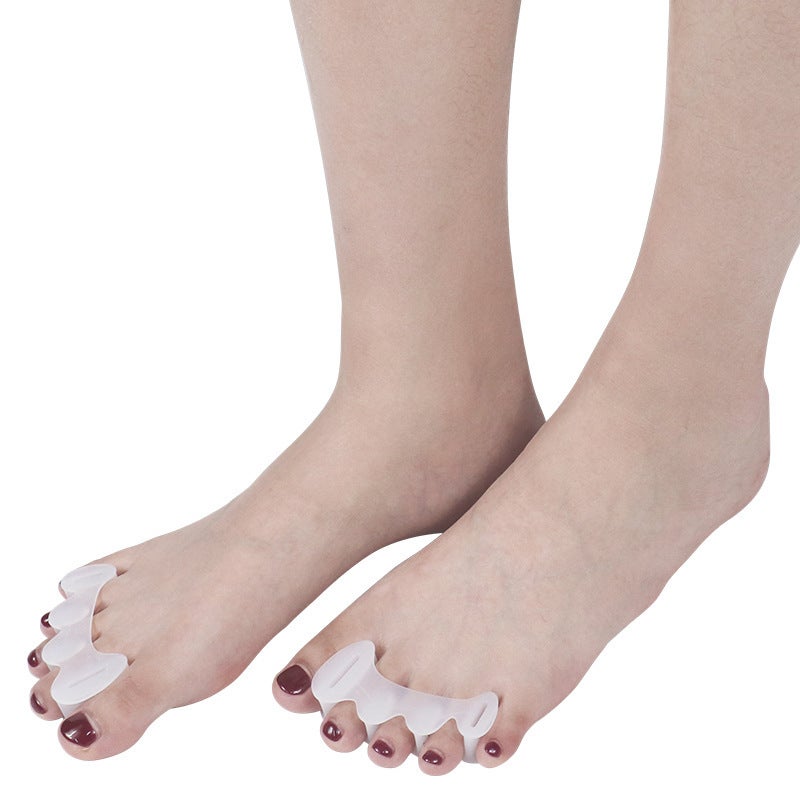 Pure silicone three-hole hallux valgus aligner, toe overlap separator (a pair of S sizes) - Image 3