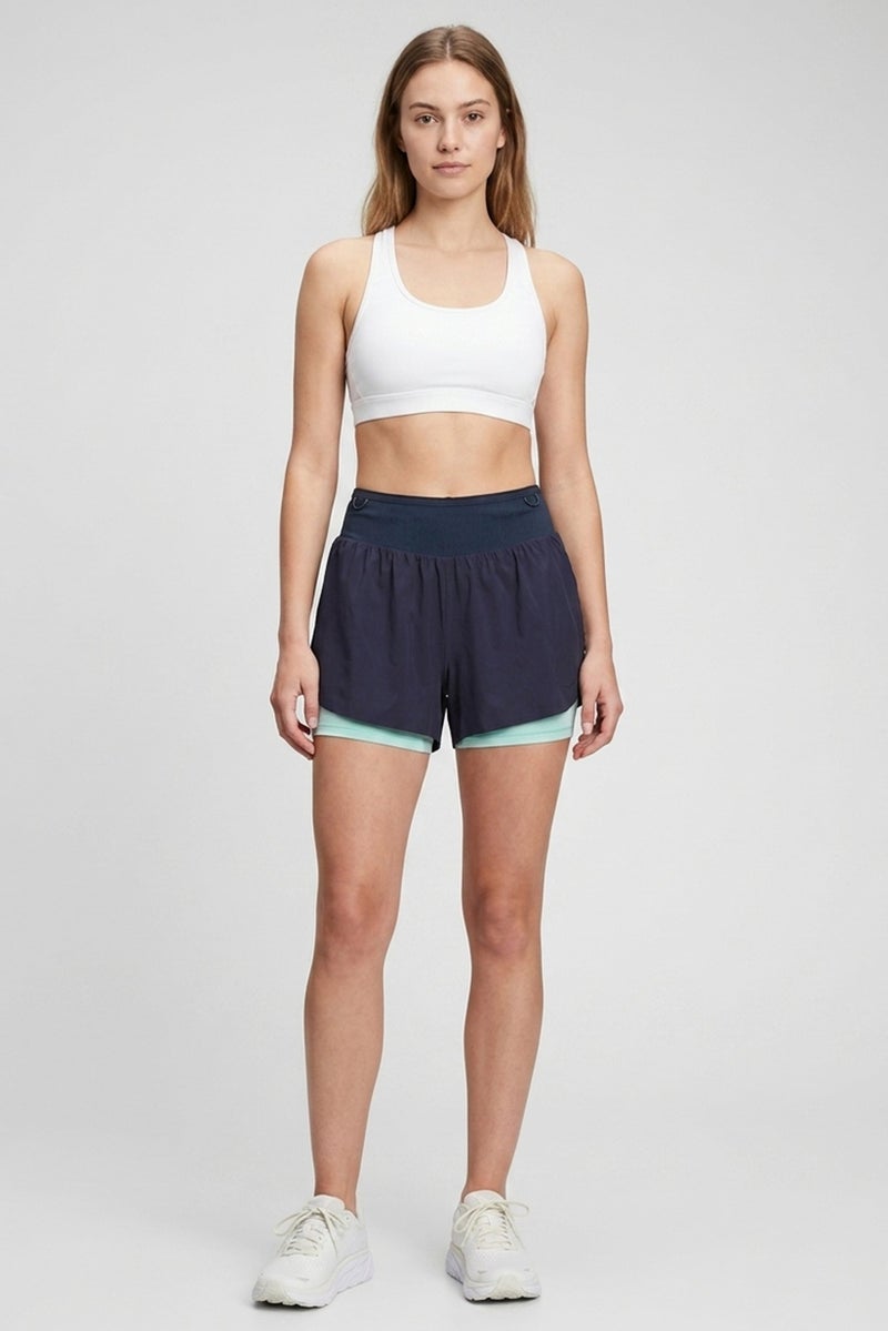 Hoka Women Sportswear Fit Skyglide Training Shorts, Navy - Image 4