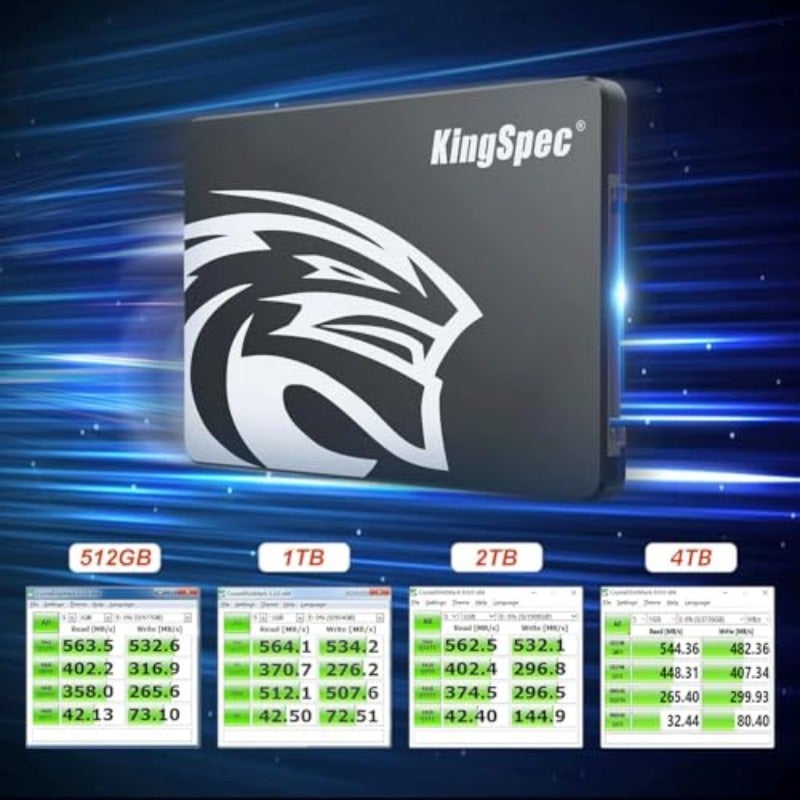 KingSpec 2TB 2.5 SSD SATA III Internal - 550MB s Read 520MB s Write with 3D NAND Flash for Laptop Desktop PC Upgrade - Image 3