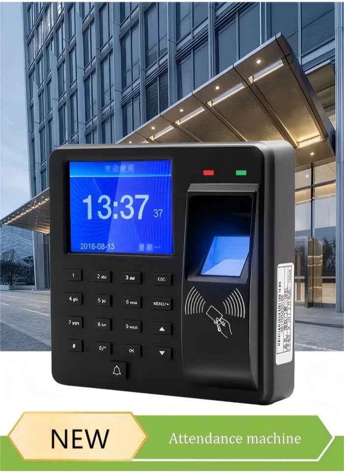 Aibecy - Attendance Machine ​with Fingerprint, Time Clocks for Employees Small Business,Password Punching in One,2.4 inch TFT Color Screen - Image 1
