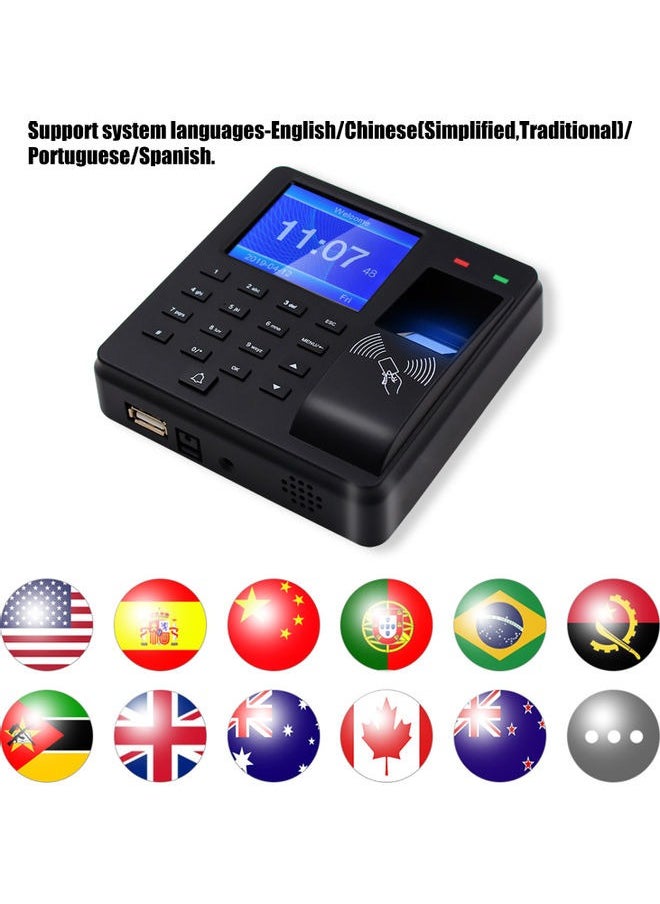 Aibecy - Attendance Machine ​with Fingerprint, Time Clocks for Employees Small Business,Password Punching in One,2.4 inch TFT Color Screen - Image 1