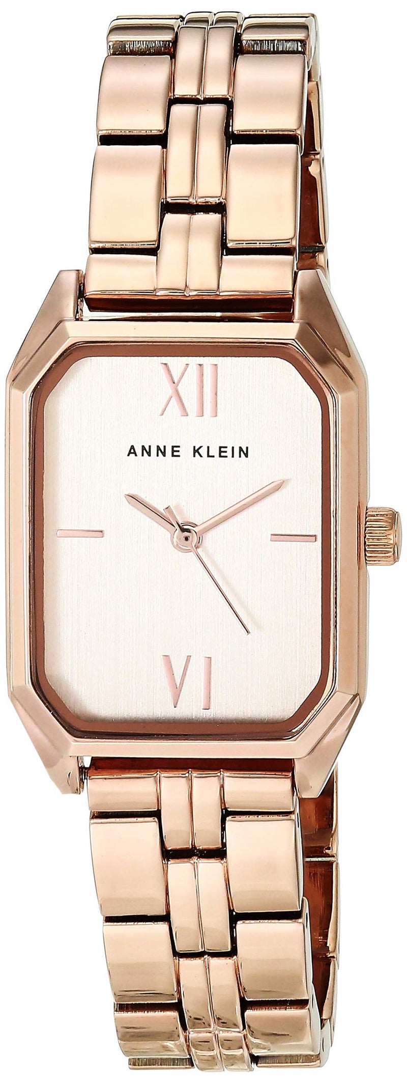 Anne Klein Women's Japanese Quartz Dress Watch with Metal Strap, Rose Gold, 14 (Model: AK/3774RGRG) - Image 1