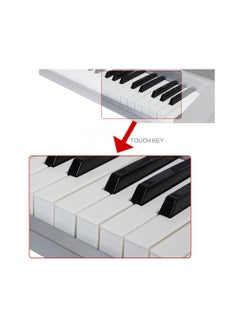 Aiersi Silver Colour 61 keys Touch Response Electronic Organ A668 61-key Piano Styled Touch Response Keyboard LED Digital Display  - Image 4