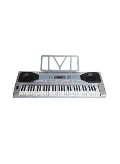 Aiersi Silver Colour 61 keys Touch Response Electronic Organ A668 61-key Piano Styled Touch Response Keyboard LED Digital Display  - Image 2