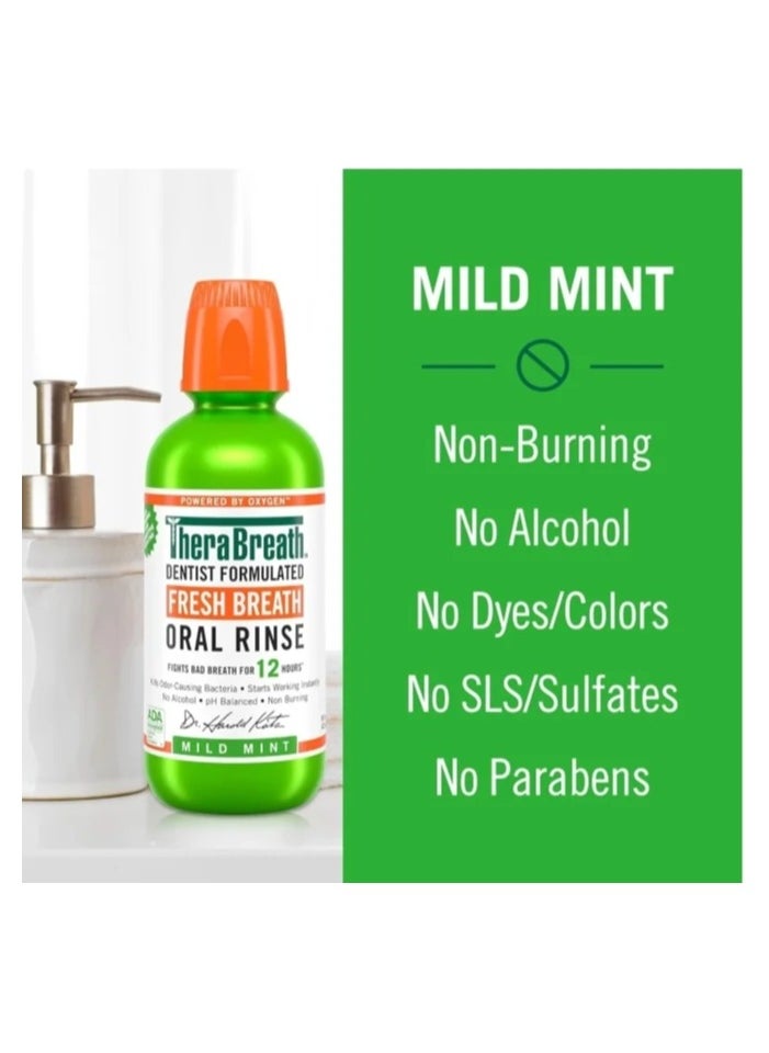 TheraBreath Fresh Breath Oral Rinse 500 ml  - Image 2