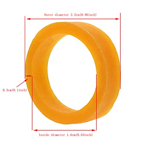 ONLYKXY Rubber bands 23mm OD 16mm ID Silicone Cable Ties Data Lines Silicone Cord Ties Reusable Rubber Rings Power Cable Tie Straps Elasticity Coil Ring Rubber bands (200 Pieces) - Image 2