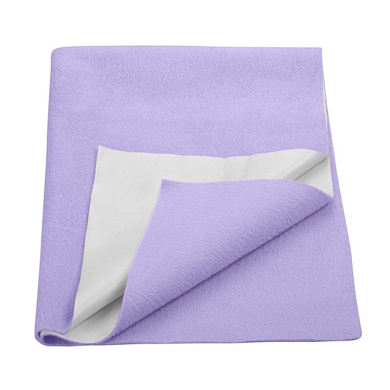 Trance Quick Dry - Soft Bed Protector Waterproof Baby Cot Sheet - (Small-70x50 cm,Purple) - Image 1