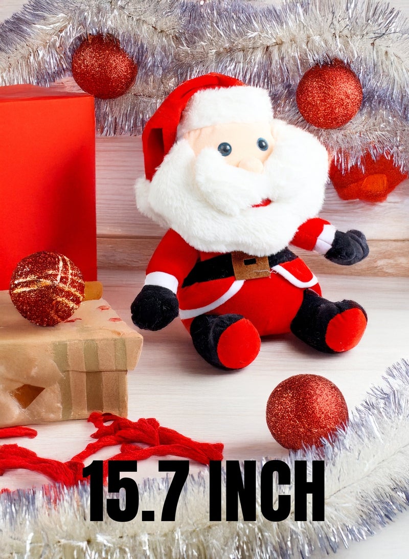 Cuddles Collectible Red Santa Claus Plush 40cm (Gift plush toys for Boys and Girls) - Image 2