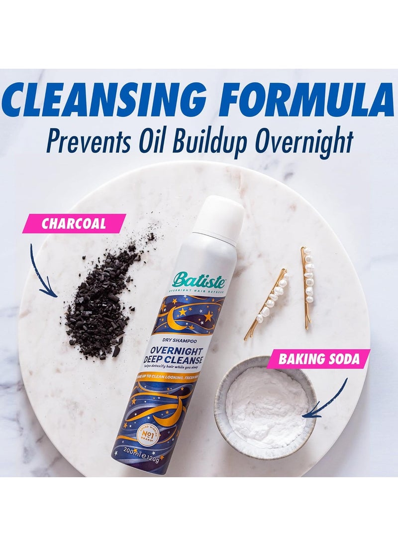 Batiste - Batiste Overnight Deep Cleanse Dry Shampoo 3.81oz.- Wake up to beautiful hair by preventing oil build-up - Image 1