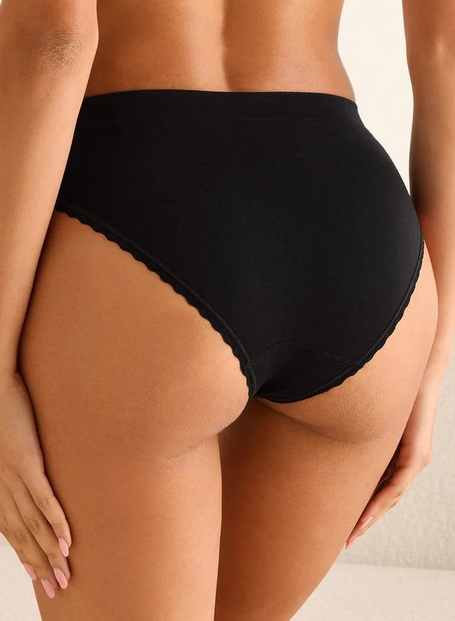 Splash FAV Seamless Briefs with Lace Trim