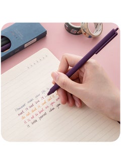 Royee 5 Piece Retractable Colored Quick Dry Ink Gel Pens Fine Point 0.5mm with 5 Refills  - Image 4