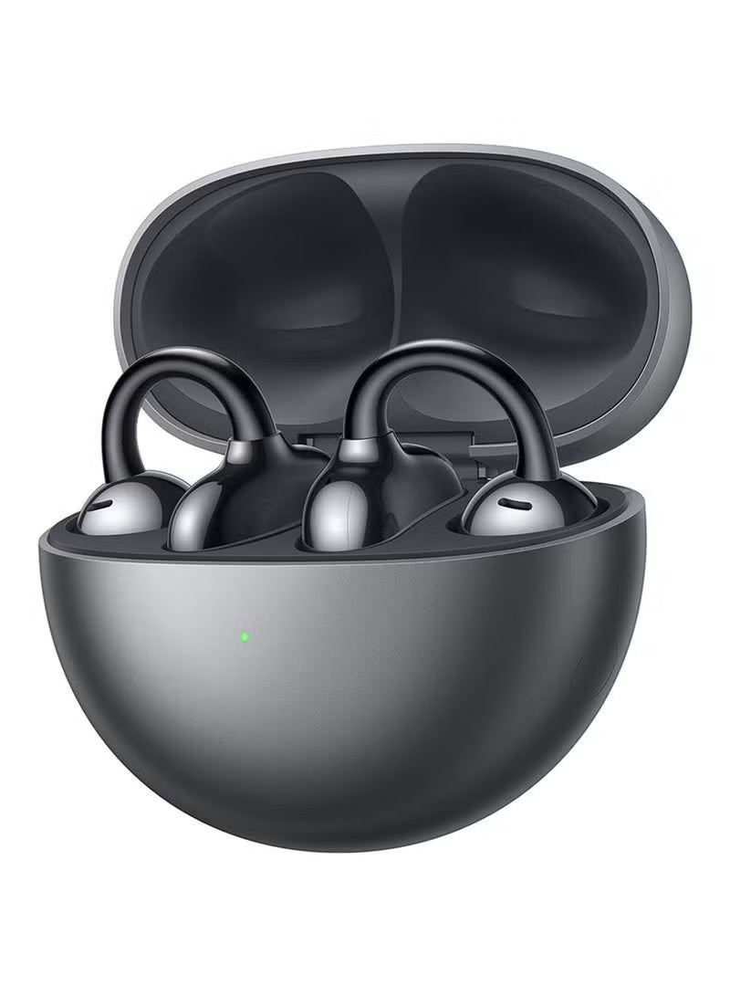 NH Q72 Wireless Earbuds: Futuristic Open-Ear Design, Feather-Light Comfort, Long Battery Life, Bluetooth for iOS/Android (Black) - Image 1