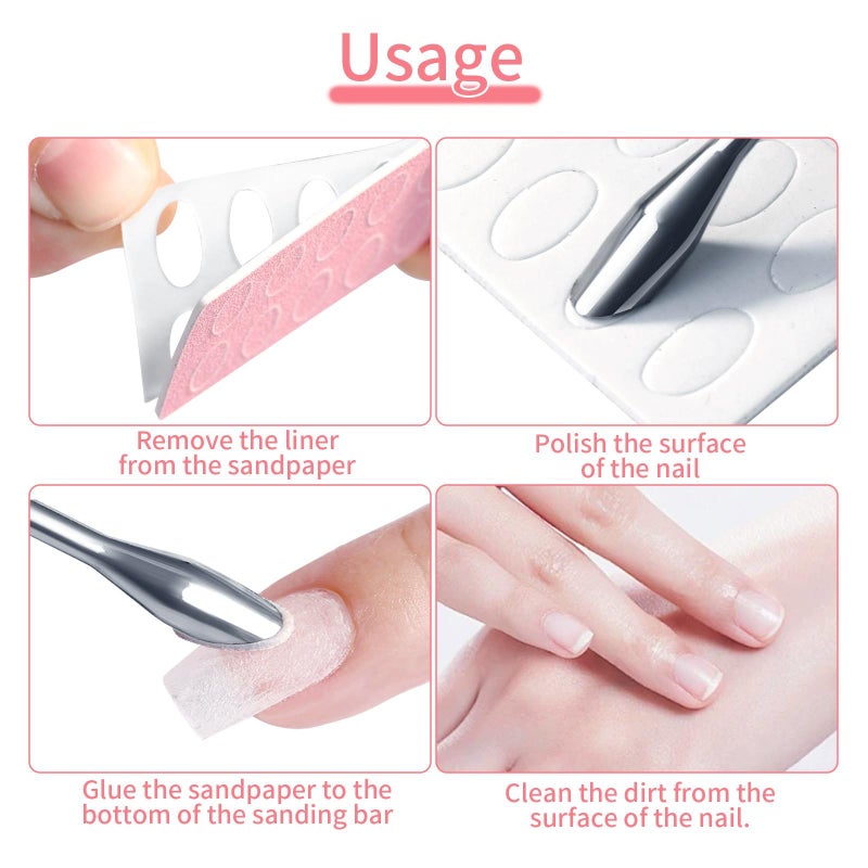 Nail art, nail polishing, nail surface sanding, and rubbing   pink - Image 4