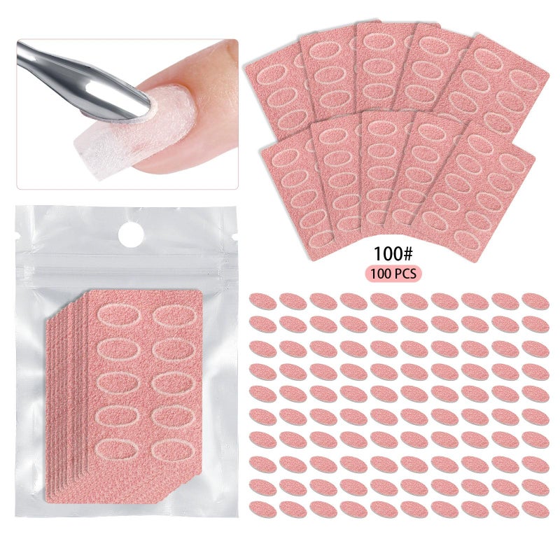Nail art, nail polishing, nail surface sanding, and rubbing   pink - Image 1