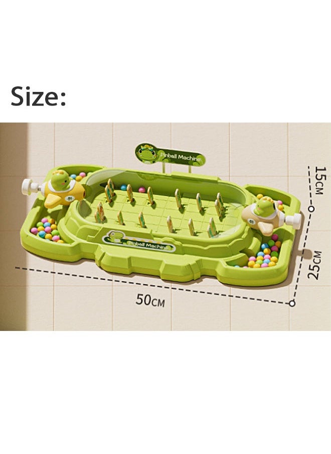 Kids Pinball Game, Competitive PK Game, Entertainment Ideal for Skill Development and Coordination Improvement, Shooting and Rebound Design for Fun Family and Friends, Green