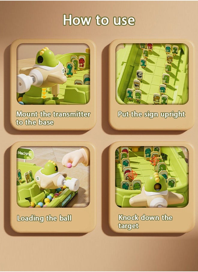 Kids Pinball Game, Competitive PK Game, Entertainment Ideal for Skill Development and Coordination Improvement, Shooting and Rebound Design for Fun Family and Friends, Green