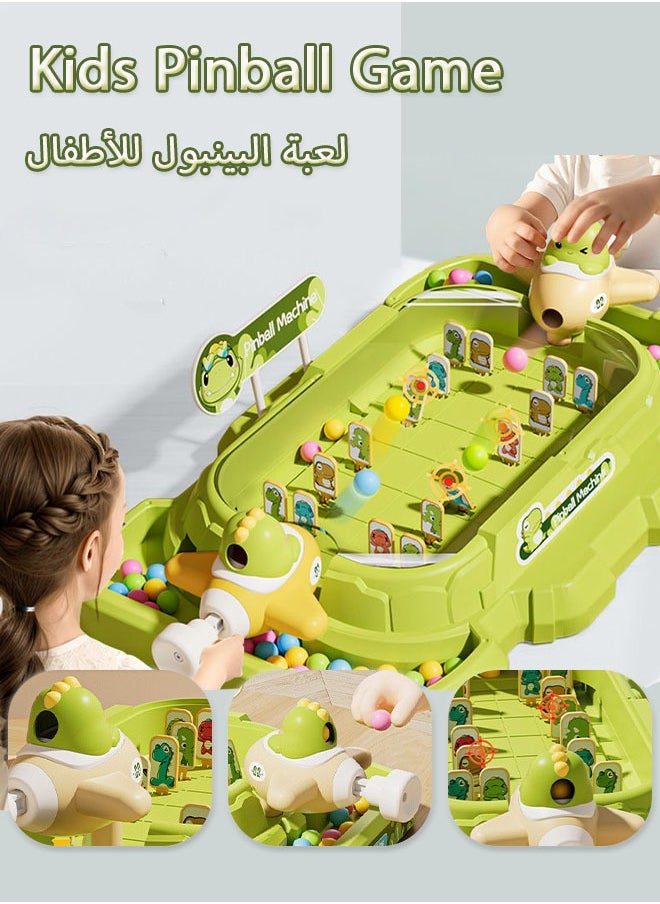 Kids Pinball Game, Competitive PK Game, Entertainment Ideal for Skill Development and Coordination Improvement, Shooting and Rebound Design for Fun Family and Friends, Green