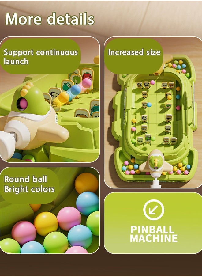 Kids Pinball Game, Competitive PK Game, Entertainment Ideal for Skill Development and Coordination Improvement, Shooting and Rebound Design for Fun Family and Friends, Green