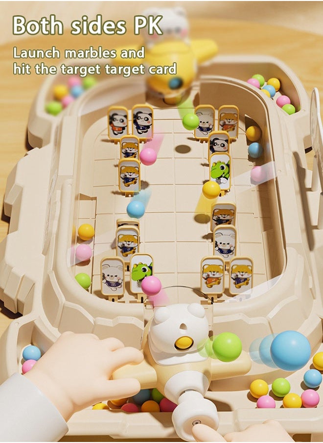 Kids Pinball Game, Competitive PK Game, Entertainment Ideal for Skill Development and Coordination Improvement, Shooting and Rebound Design for Fun Family and Friends, Green