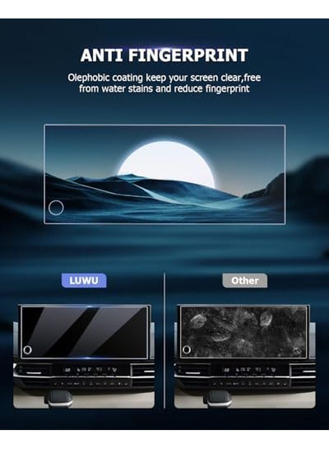 2025 2026 Toyota Sienna 12 3 Inch Tempered Glass Screen Protector Anti Fingerprint - Image 4